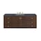 James Martin Vanities Amberly 60in Single Vanity, Mid-Century Walnut w/ 3 CM Charcoal Soapstone Top 670-V60S-WLT-3CSP - alternate 4